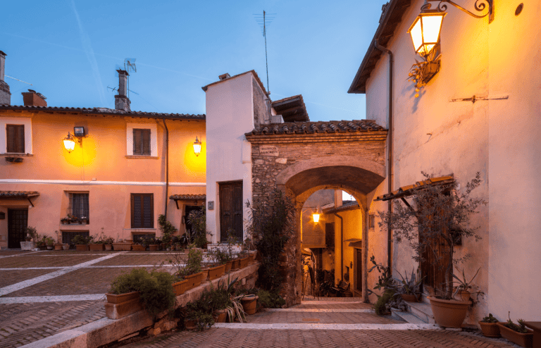 mentana medieval village near rome