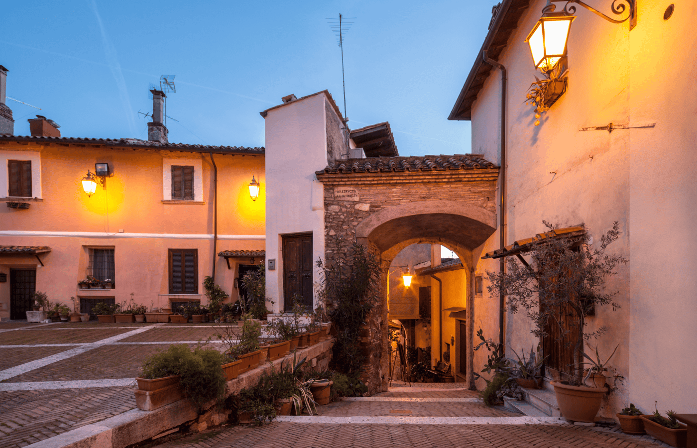 mentana medieval village near rome